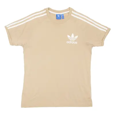 ADIDAS Womens T-Shirt Brown M