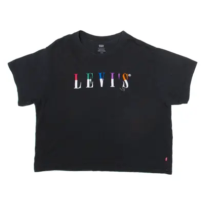 LEVI'S Crop Mens T-Shirt Black S