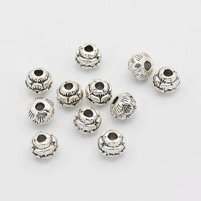 Tibetan Style Alloy Flower Spacer Beads