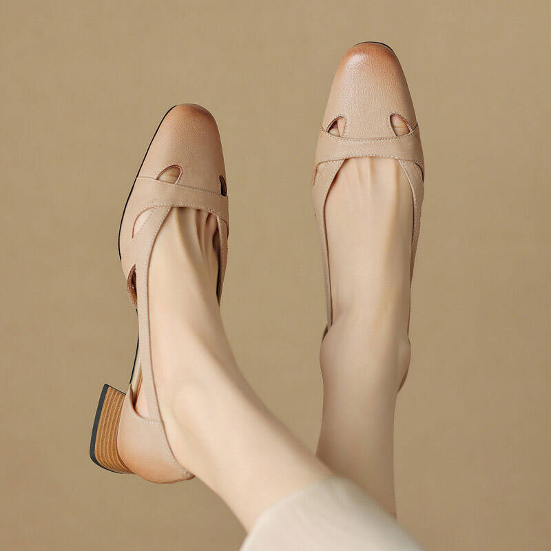 CHIKO Kacee Square Toe Block Heels Slingback Shoes