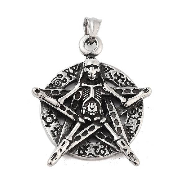 Retro 304 Stainless Steel Big Pendants