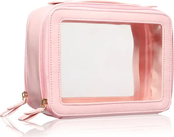 Brushart Accessori Make-Up Transparent Makeup Case Pink 1Pcs