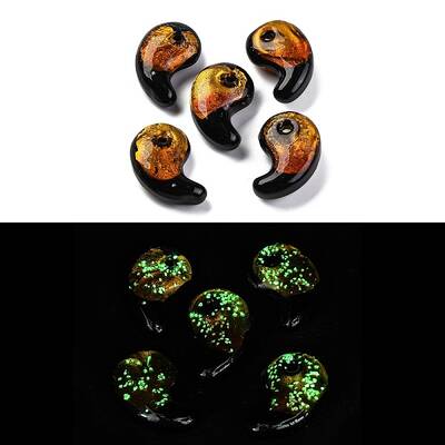 Luminous Handmade Silver Foil Lampwork Beads