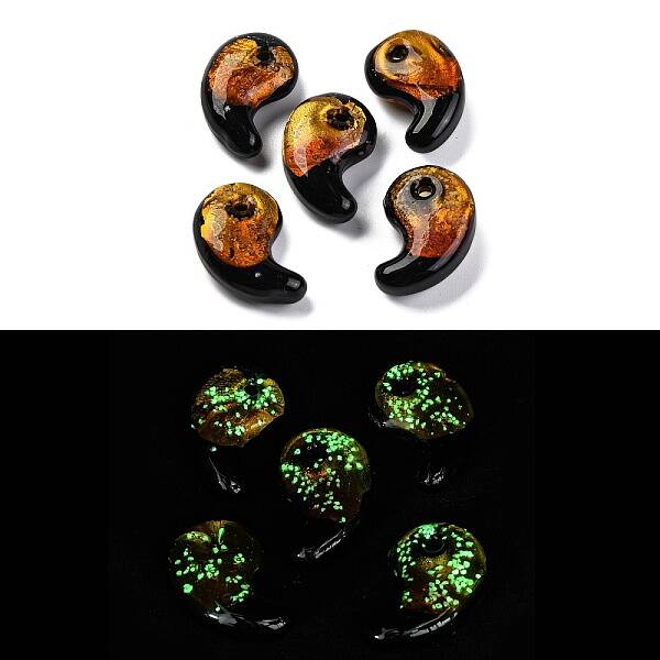 Luminous Handmade Silver Foil Lampwork Beads