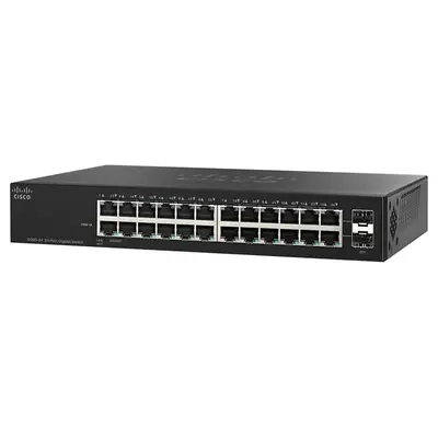 Cisco SG95-24-SG | 95 SG95-24 24 x Ports 10/100/1000Base-T + 2 x Ports Combo SFP (mini-GIBIC) Layer 2 Unmanaged Gigabit Ether...