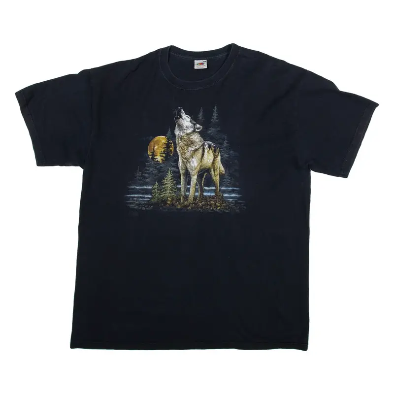 FRUIT OF THE LOOM Womens T-Shirt Blue XL