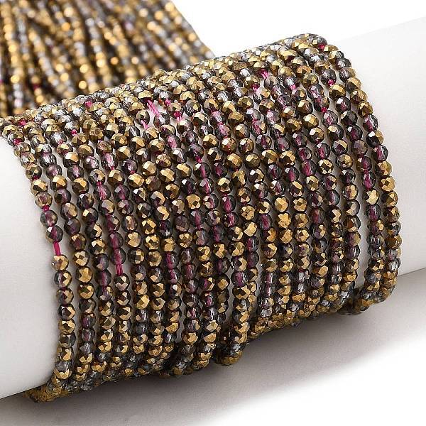 Transparent Electroplate Glass Beads Strands