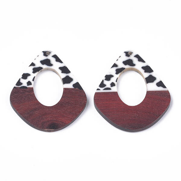 Printed Resin & Wood Pendants