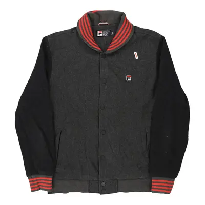 Fila Varsity Jacket - XL Grey Wool Blend