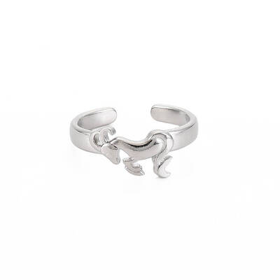 Non-Tarnish 304 Stainless Steel 12 Constellations/Zodiac Signs Open Cuff Ring for Women