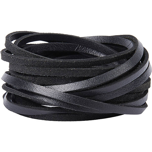 Flat Cowhide Leather Jewelry Cord