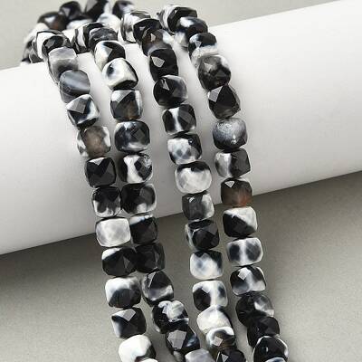 Natural Fire Crackle Agate Beads Strands