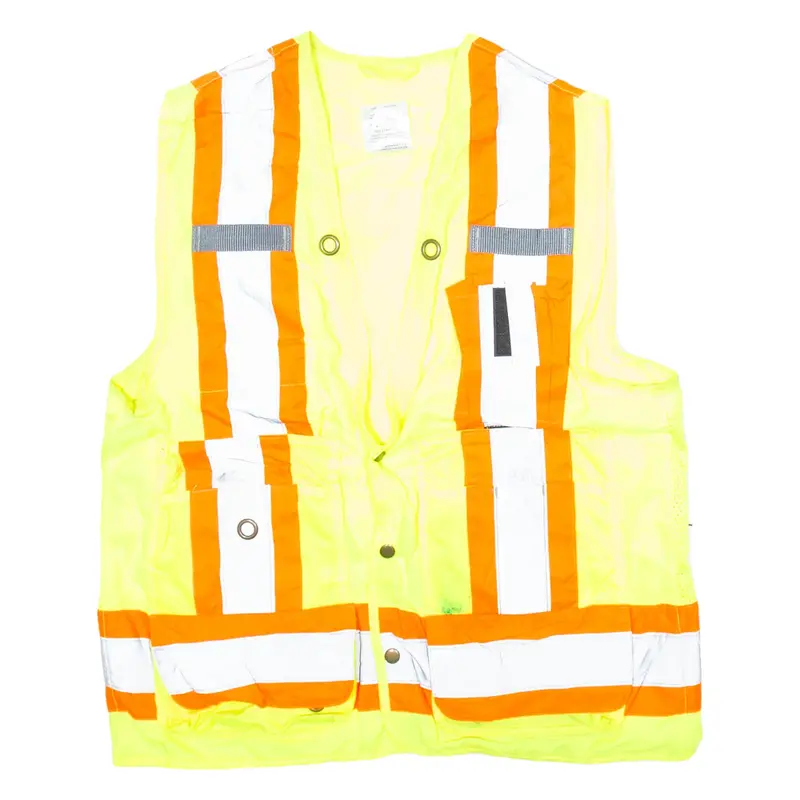 R&R INDUSTRIES High Visibility Mens Workwear Gilet Yellow M
