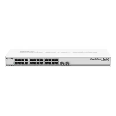 CSS326-24G-2S+RM Mikrotik SwOS Powered 24x Gigabit Ethernet with 2x SFP+ Ports 1U Rackmount Switch