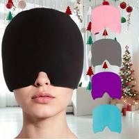 One-piece Design Solid Color Reusable Cold Compress Hat, Cold Compress Hat, Eye Relaxing Headband, Skin Care Tool for Women &...