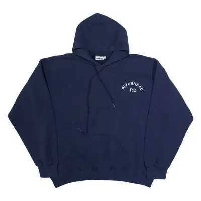 LEE Riverhead Mens Blue Hoodie USA XL