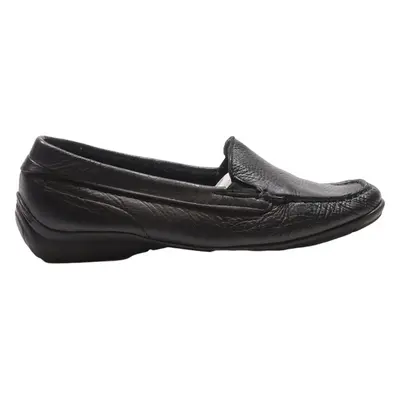 HUSH PUPPIES Loafer Shoes Black Leather Womens UK 7