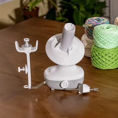 Electric Yarn Winder for Crocheting & Knitting, Compact Yarn Cake Winder with Strong Tension