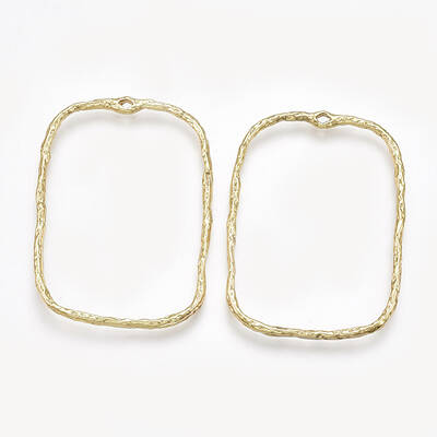 Brass Open Back Bezel Pendants