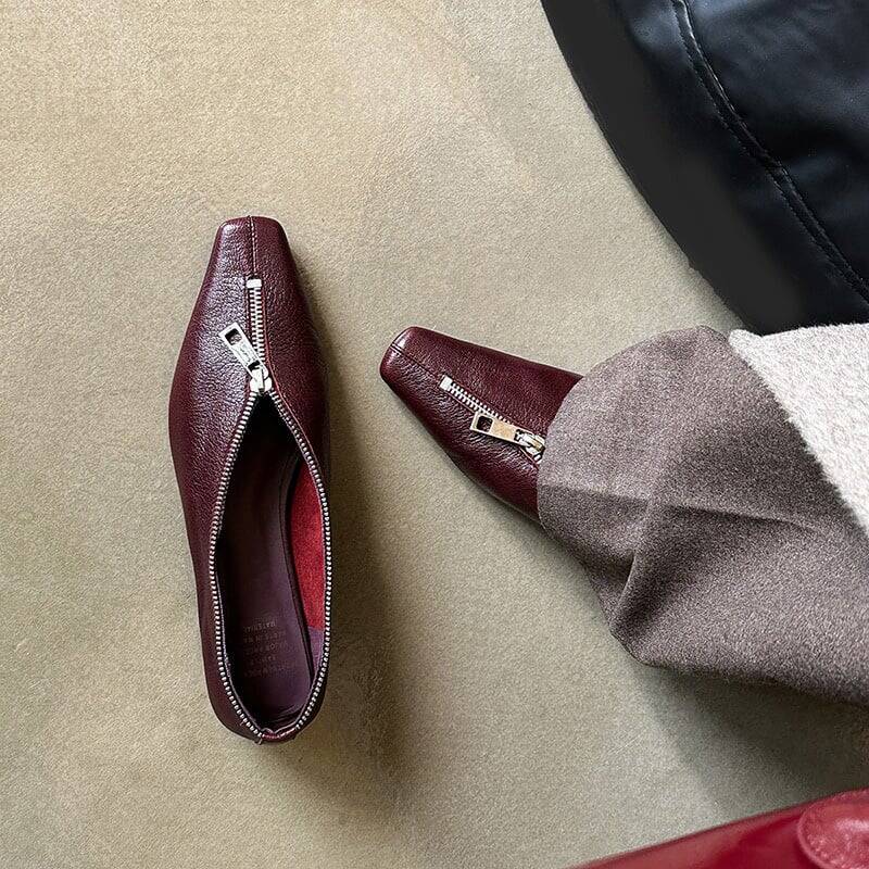 CHIKO Nuria Square Toe Block Heels Pumps Shoes