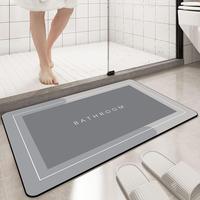 Non Slip bath mat Rubber Shower mat Quick Dry Super Absorbent Bathtub mat Bath Stone Mat - Thin Bath Mats for Bathroom Floor,...