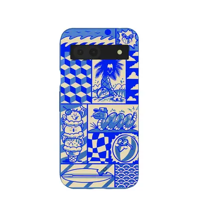 Electric Blue Summer Blues Google Pixel 8a Case