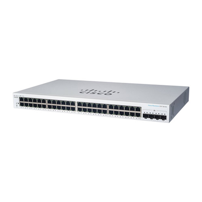 Cisco CBS220-48T-4G-NA | Business 220 CBS220-48T-4G 48 x Ports PoE+ 10/100/1000Base-T + 4 x SFP+ Ports Layer 2 Managed Gigabi...