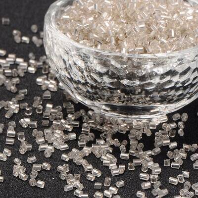 11/0 Two Cut Glass Seed Beads