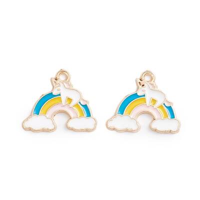 Alloy Enamel Pendants
