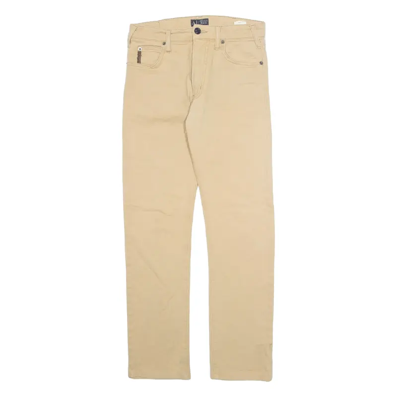 ARMANI JEANS Mens Jeans Beige Regular Tapered W28 L28