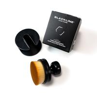 BLACKLINE Tire Applicator Brush - Automotive Tire Dressing Applicator - Ultra Soft Bristles, storage container, 2.5 inch Diam...