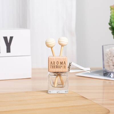 Glass Perfume Bottle Car Air Vent Clips