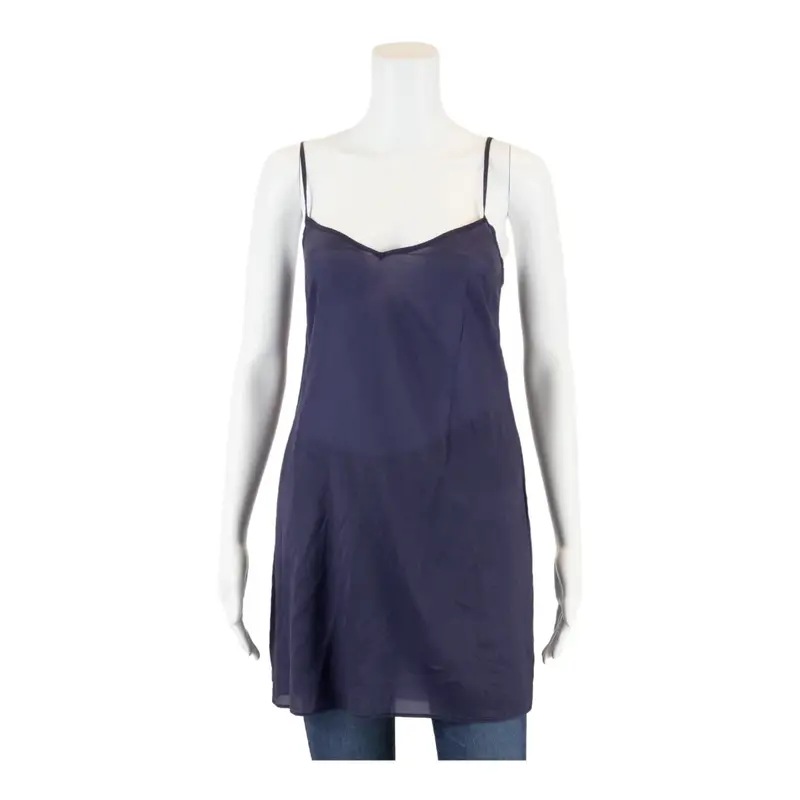 Camisole Top Blue V-Neck Sleeveless Womens M