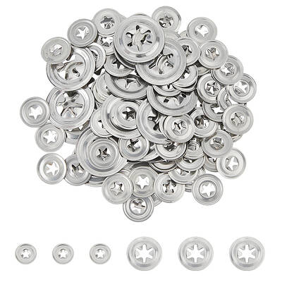 70Pcs 2 Styles Iron Washers