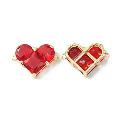 Brass Pave Cubic Zirconia Connector Charms