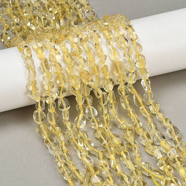 Natural Lemon Quartz Beads Strands