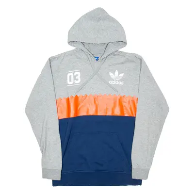 ADIDAS Mens Grey Hoodie M