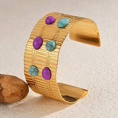 304 Stainless Steel Cuff Bangles for Women