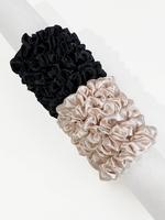 Simple Plain Satin Scrunchies, Rubber Bands, Minimalist Casual Versatile Ponytail Holder, Cute Hair Accessories for Women
