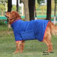 Adjustable Pet Bath Robe, Quick Drying Animal Grooming Cloak with Hook & Loop Fastener, Soft & Comfortable Pet Bath Towel, ...