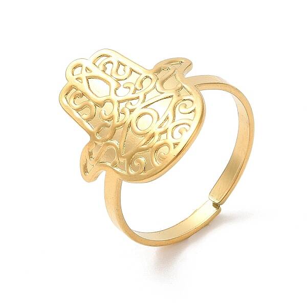 Ion Plating(IP) 304 Stainless Steel Cuff Finger Rings