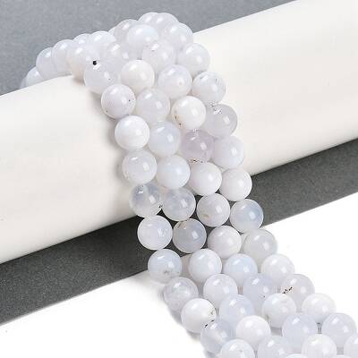 Natural White African Opal Beads Strands
