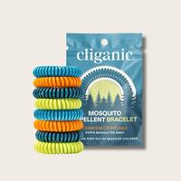 Cliganic Mosquito Repellent Bracelets - Elastic – DEET-Free with Essential Oils, Adjustable & Waterproof Bug Bands for Kids...