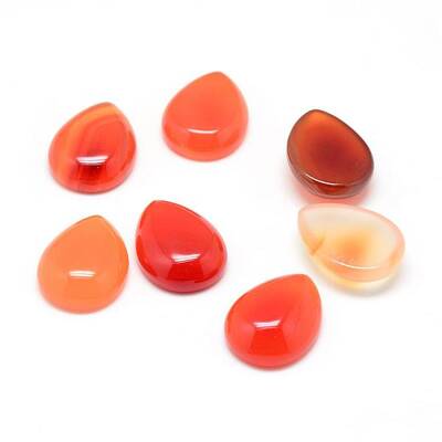 Dyed Natural Carnelian Gemstone Cabochons