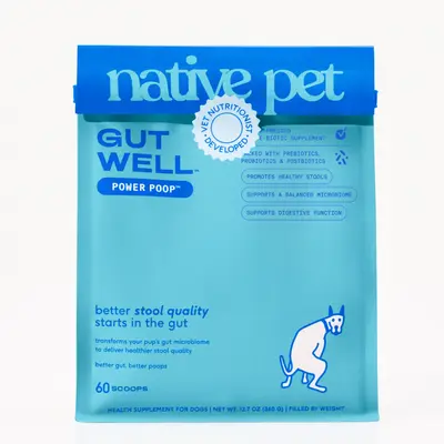 Native Pet GutWell Power Poop - Digestive Enzymes for Dogs - Digestive Support, Gas Relief & Aids Upset Stomach - Helps with ...