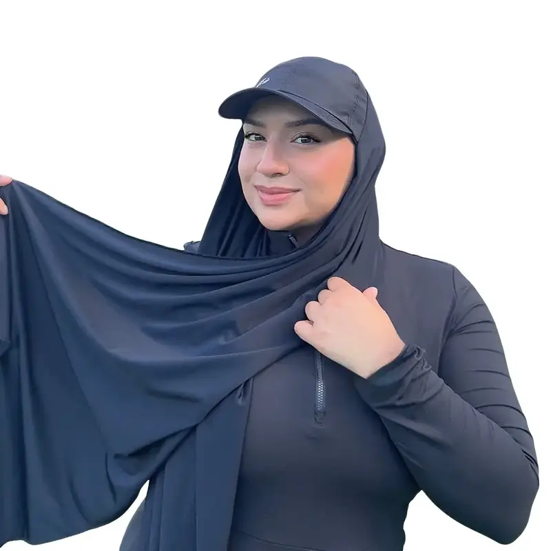 Adjustable Hijab Cap- Black
