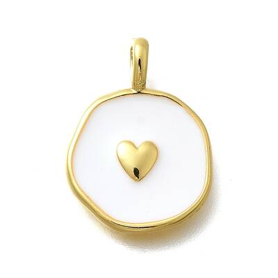 Brass with Enamel Pendants