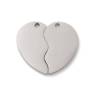 Non-Tarnish 304 Stainless Steel Split Pendants