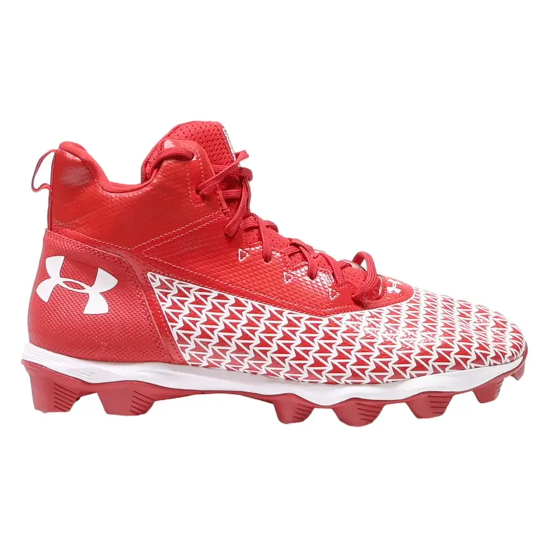 UNDER ARMOUR High Top Trainers Red Synthetic Mens UK 10.5