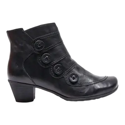 GABOR Ankle Boots Black Leather Womens UK 4.5